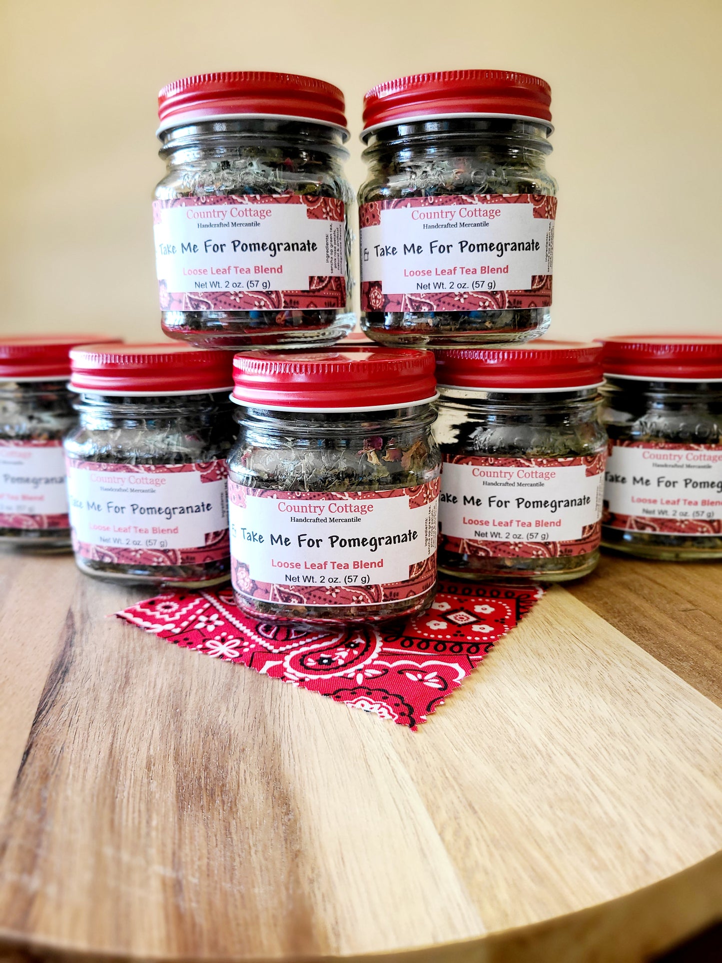 Take Me For Pomegranate (Pomegranate Green Loose Leaf Tea Blend)