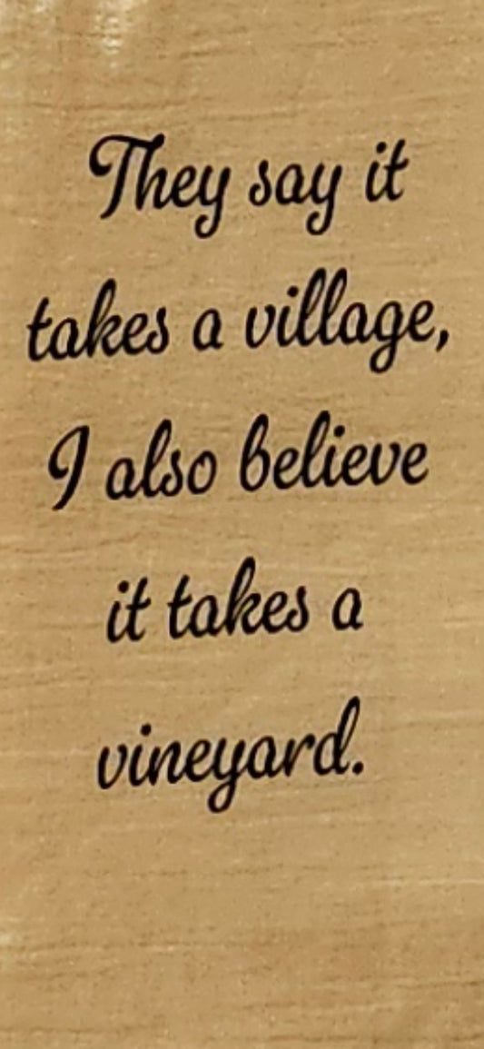 Tea Towel (They say it takes a village)