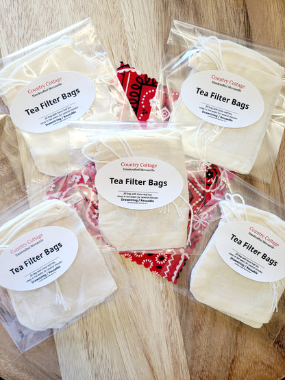 Tea Filter Bags (reusable)