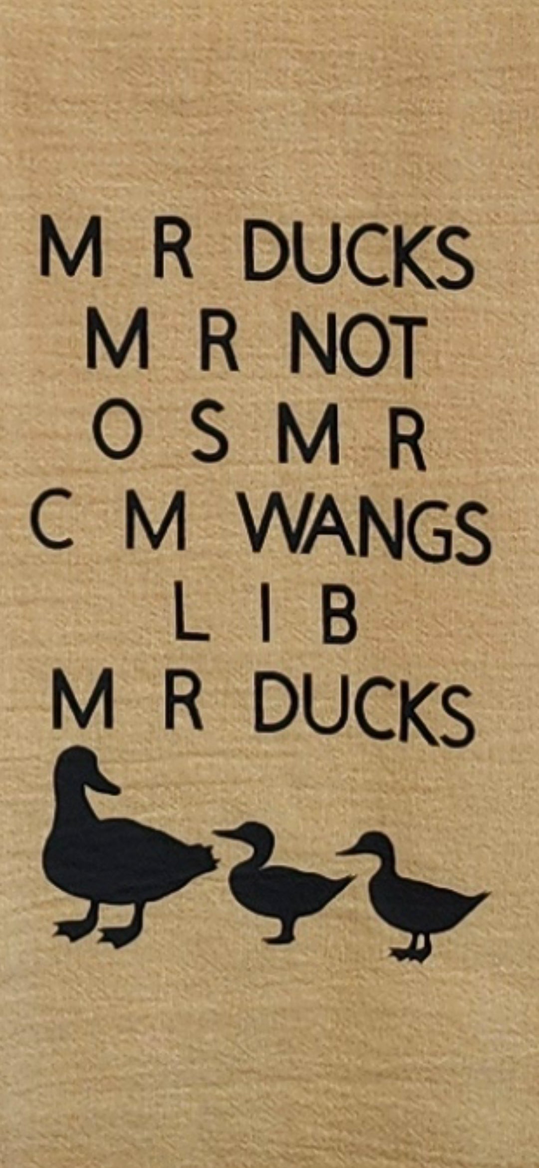 Tea Towel (M R Ducks)